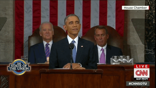 VP Joe Biden State of the Union-chin-lift