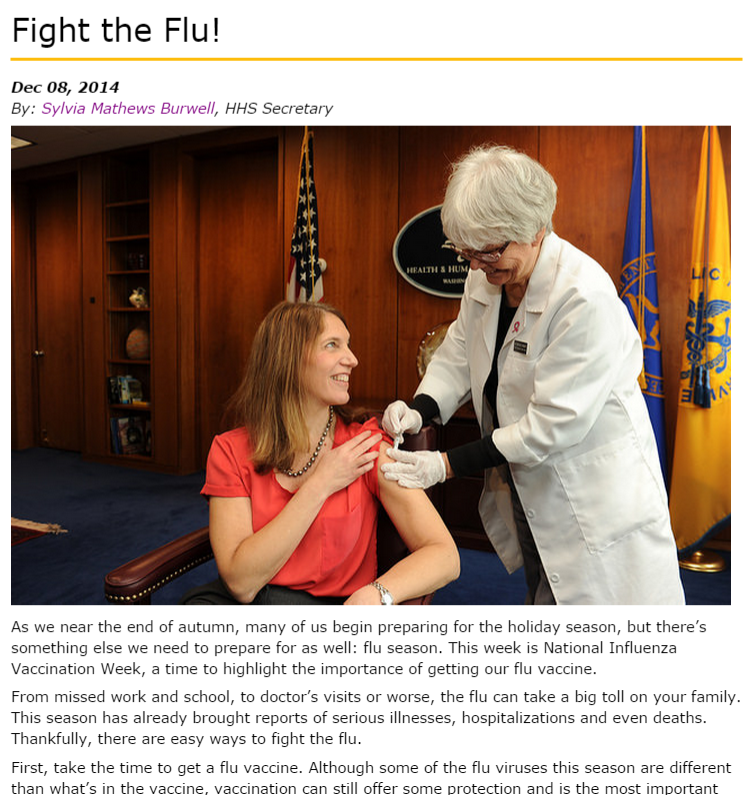 Sylvia Mathews Burwell HHS blog