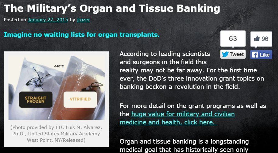 TSA blog organ banking