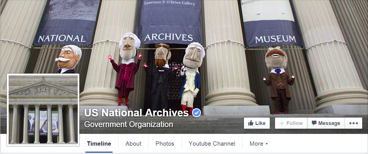 National Archives Ffacebook cover image