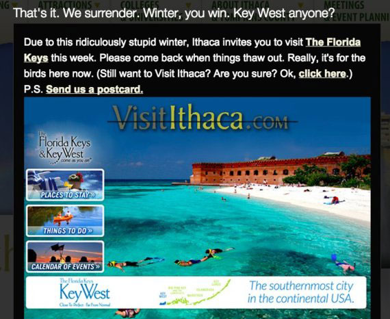 Visit Ithaca Key West website funny