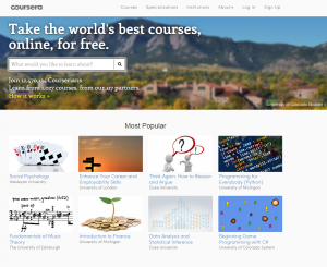 Coursera Homepage