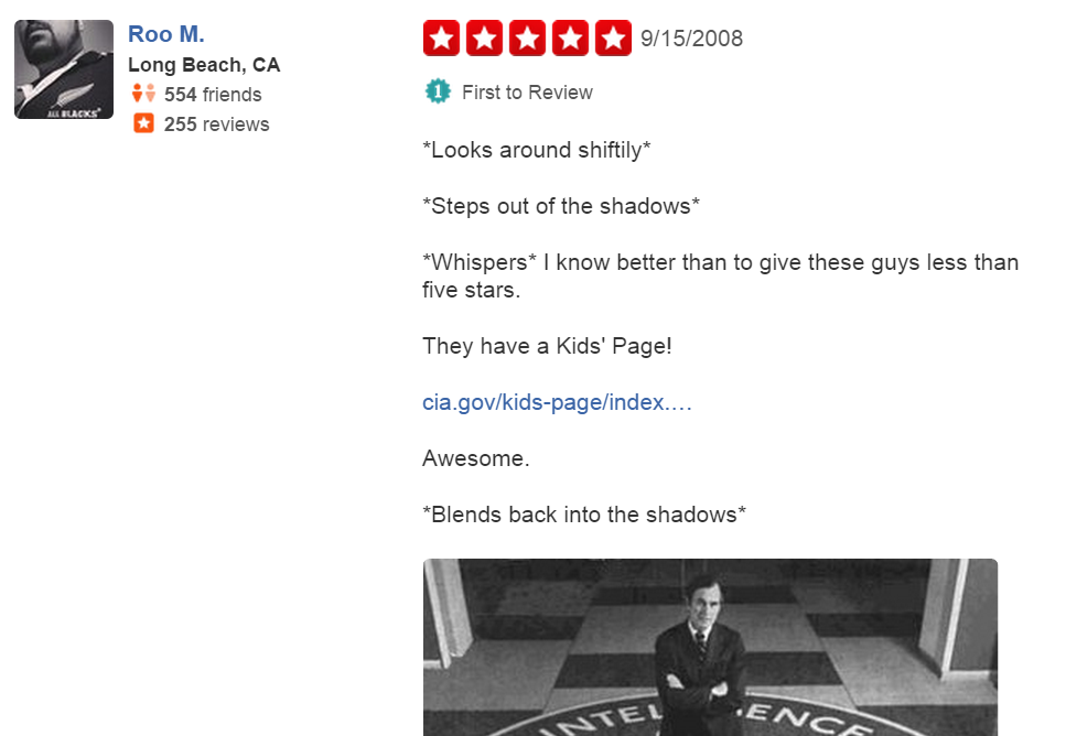 funny-yelp-review-central-intelligence-agency