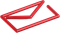 Red envelope wireframe, the symbol for project management in the Four Envelopes paradigm.