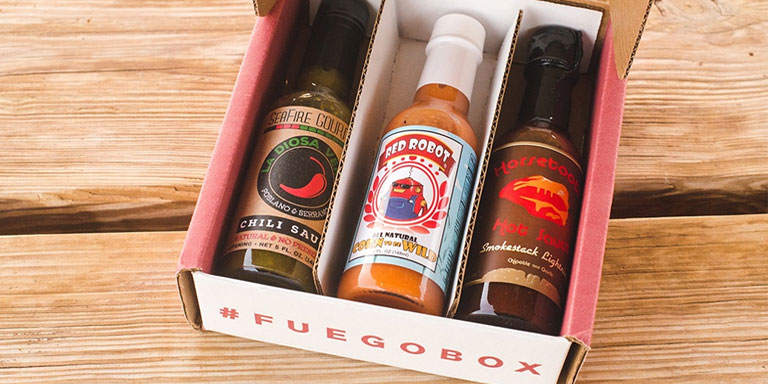 holiday gift-ideas Fuego Box hot sauce of the month