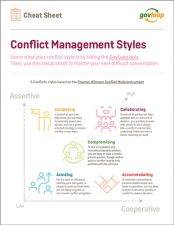 Conflict Management Styles Cheat Sheet » Resources | GovLoop