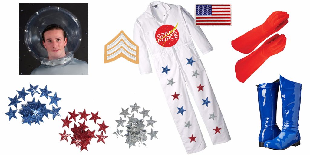 easy Halloween costume idea, government costume theme, Space Force