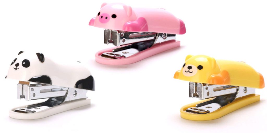 mini staplers shaped like cute animals