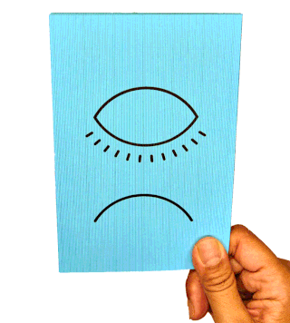 image of a greeting card that changes as you tilt it