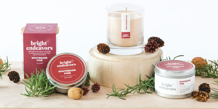 holiday gift ideas Bright Endeavors candles