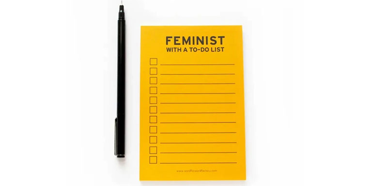 holiday gift ideas National Museum of Women in the Arts feminist to-do list notepad