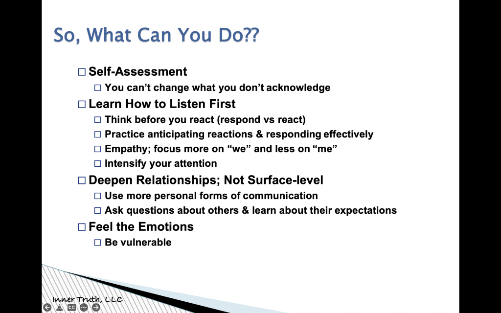 Screenshot of slide "So, What Can You Do?"