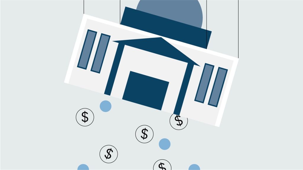 Agency Building with Money Shaking Out of It