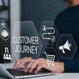 Person on laptop exploring "Customer Journey"