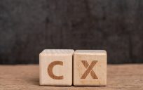 CX in wooden blocks