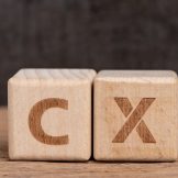 CX in wooden blocks