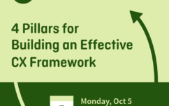 image link for Oct. 5 – 4 Pillars for Building an Effective CX Framework